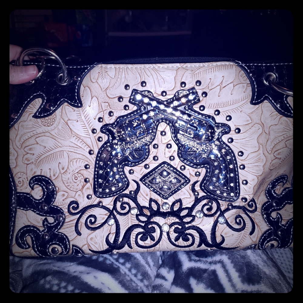 Cowgirl trendy concealed carry purse
